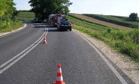 Wypadek w miejscowości Jakuszowice w powiecie kazimierskim