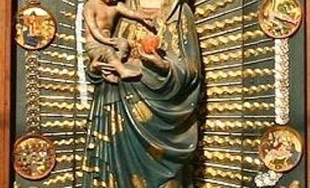 Piękna Madonna Gdańska - wspaniała rzeźba o wysokości 2 metrów, która najprawdopodobniej powstała w Gdańsku około 1420 roku