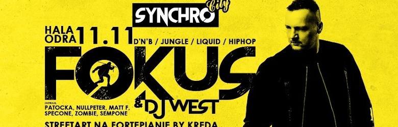 Fokus i DJ West wystąpią w Hali Odra w Szczecinie. Przed nami pierwsze Synchro City! Już w ten weekend 