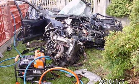 Śmiertelny wypadek w Gnieździskach (zdjęcia)