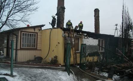 Budynek przy Kilińskiego w dużej części spłonął.