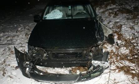 Poganica: Wypadek. Ford zderzył się z volvo (zdjęcia)