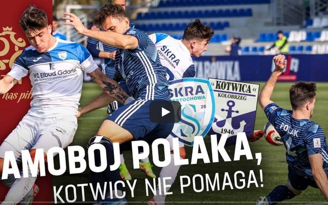 Kotwica Kołobrzeg przegrała przez samobója. Skróty meczów 23. kolejki 2 ligi. Obejrzyj wszystkie bramki