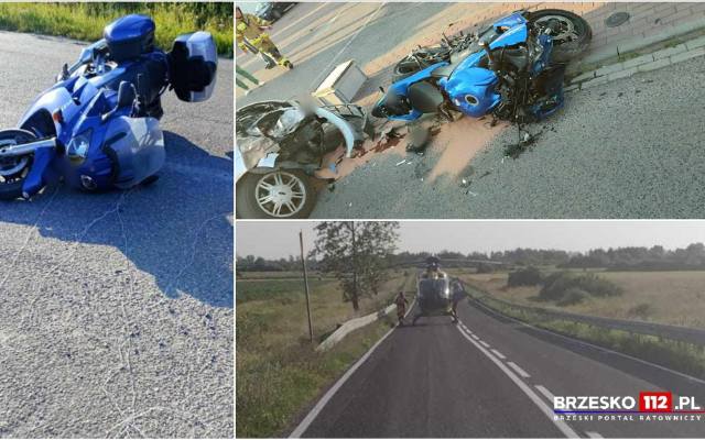 Seria wypadków z udziałem motocyklistów w regionie tarnowskim