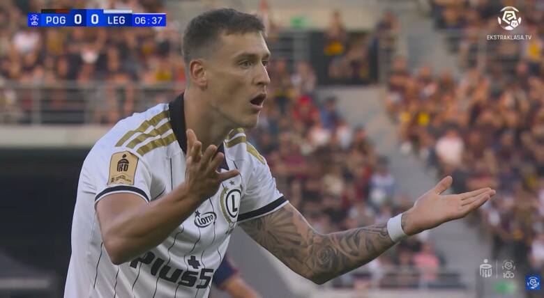 Oceny za mecz Pogoń - Legia. To się Rajović popisał. Dostał dwóję