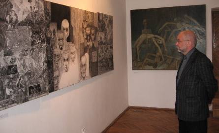 Tryptyk Mariana Kołodzieja "Nr 432” – taki numer otrzymał przyszły artysta w Auschwitz.