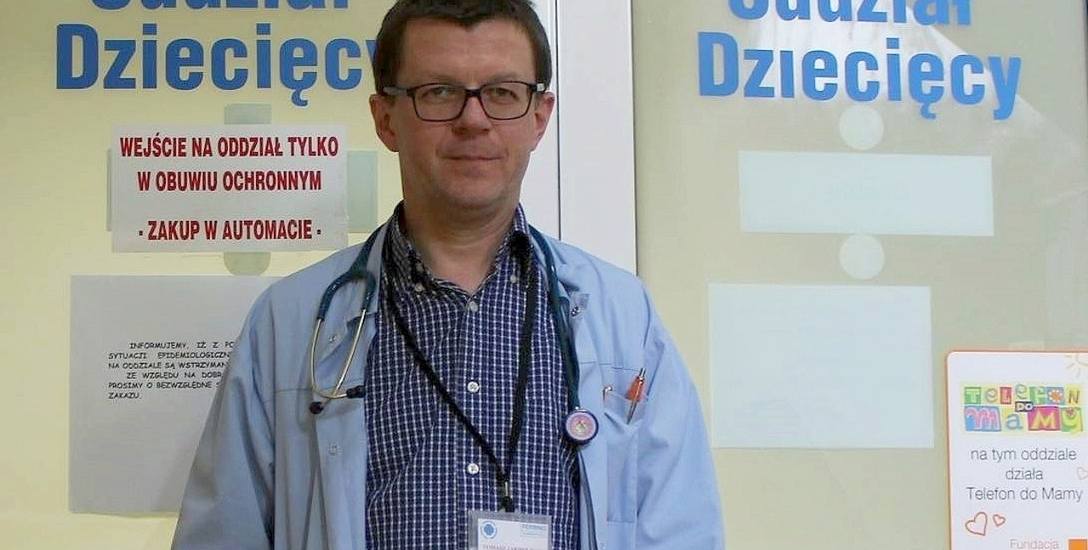 Dr Tomasz Jarmoliński, wojewódzki konsultant ds. pediatrii.