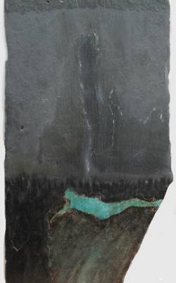 Zmartwychwstanie - Interpretacja nr 3 to obraz Andrzeja Feddera, malowany na łupku dachowym