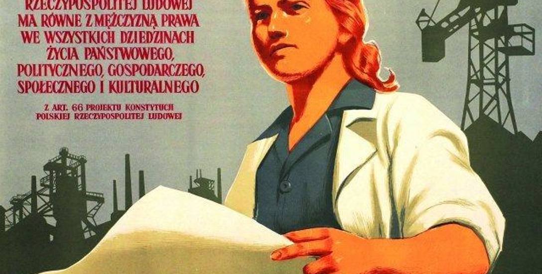 Plakat propagaujący rolę kobiet w Polskiej Rzeczpospolitej Ludowej