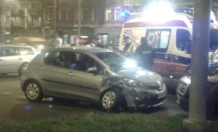 Na pl. Kościuszki w Szczecinie zderzyły się trzy samochody