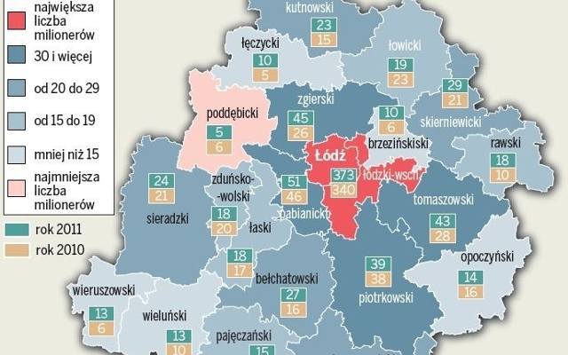 mapa milionerow mapa milionerów   Dzienniklodzki.pl