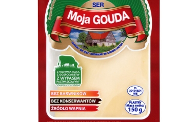 Ser Moja Gouda 150g plastry - OSM Maluta w Nowym Dworze Gdańskim