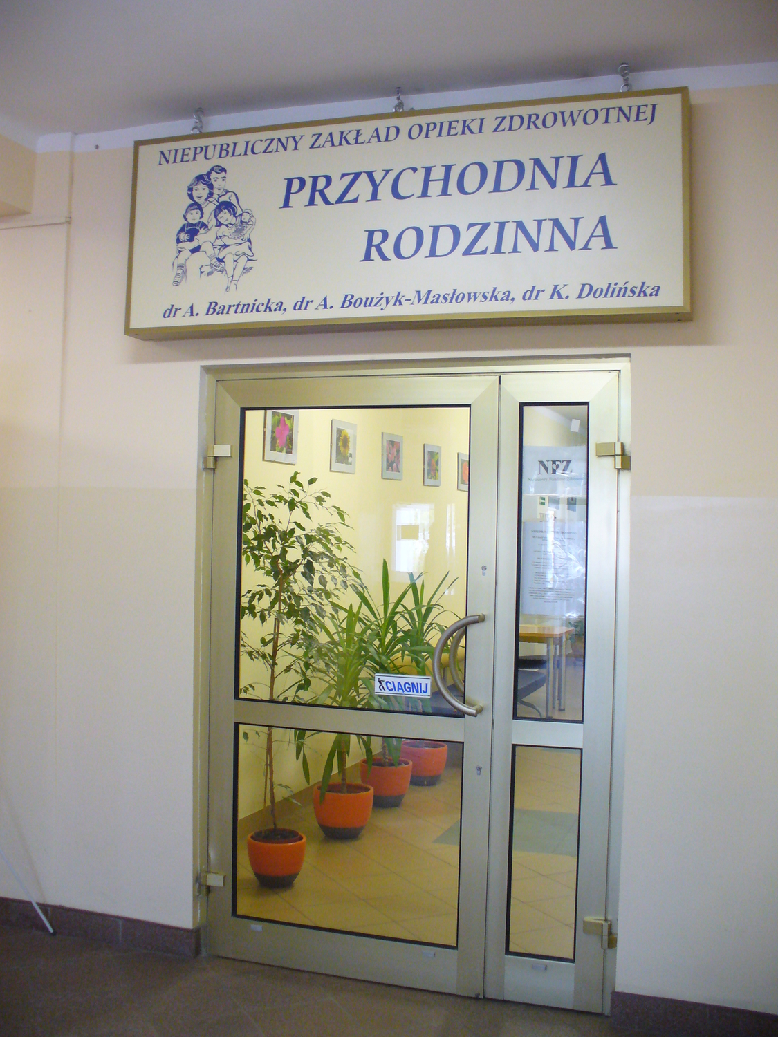 NZOZ Przychodnia Rodzinna Sp.p Bartnicka, Boużyk- Masłowska, Dolińska