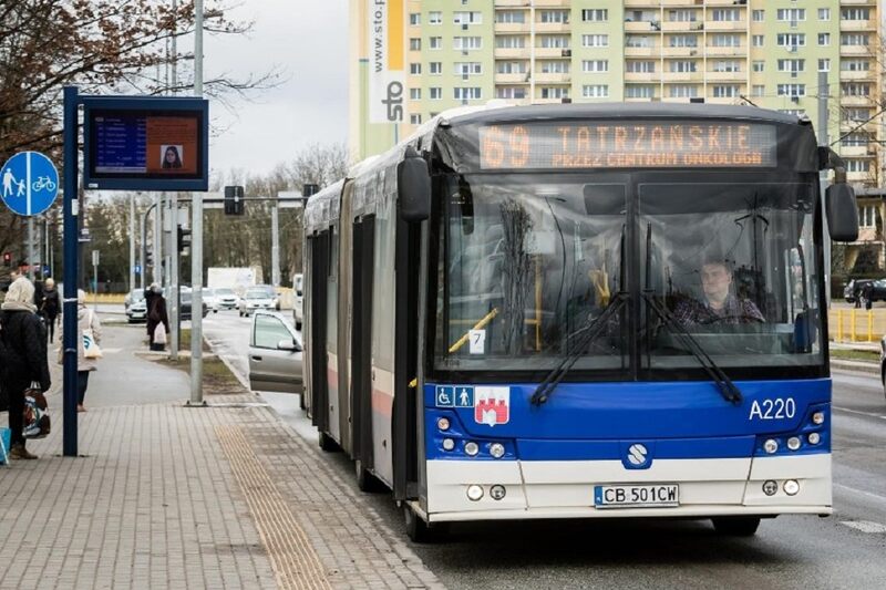 Która linia autobusowa kursuje na trasie Glinki - Rycerska?