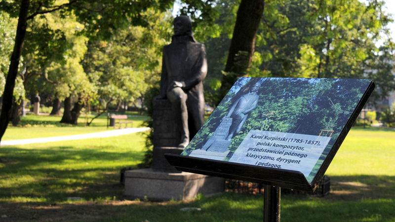 Ile pomników i popiersi kompozytorów znajdziemy w Parku Kochanowskiego?